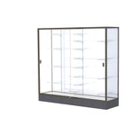 Ghent Colossus 72"W x 66"H x 20"D Floor Case, White Back, Dk. Bronze Finish