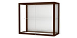 Ghent Heirloom 36"W x 30"H x 14"D Wall or Top Case, White Back, Cordovan Finish