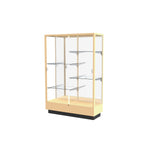 Ghent Heritage 48"W x 70"H x 18"D Floor Case, Mirror Back, Hardwood Honey Finish