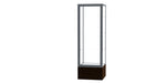 Ghent Keepsake 24"W x 72"H x 24"D Floor Case, Clear Back, Satin Finish, Walnut Vinyl Base