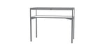 Ghent Keepsake 48"W x 10"H x 24"D Table Top Four Leg Case, Hinged Top, Satin Finish