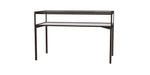 Ghent Keepsake 60"W x 10"H x 30"D Table Top Four Leg Case, Hinged Top, Dk. Bronze Finish