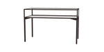 Ghent Keepsake 60"W x 10"H x 30"D Table Top Four Leg Case, Sliding Door, Dk. Bronze Finish