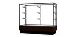 Ghent Merchandiser 48"W x 40"H x 20"D Counter Case, Satin Finish, Walnut Base