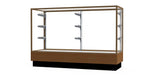 Ghent Merchandiser 60"W x 40"H x 20"D Counter Case, Champagne Finish, Lt. Oak Base