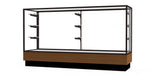 Ghent Merchandiser 72"W x 40"H x 20"D Counter Case, Dk. Bronze Finish, Lt. Oak Base