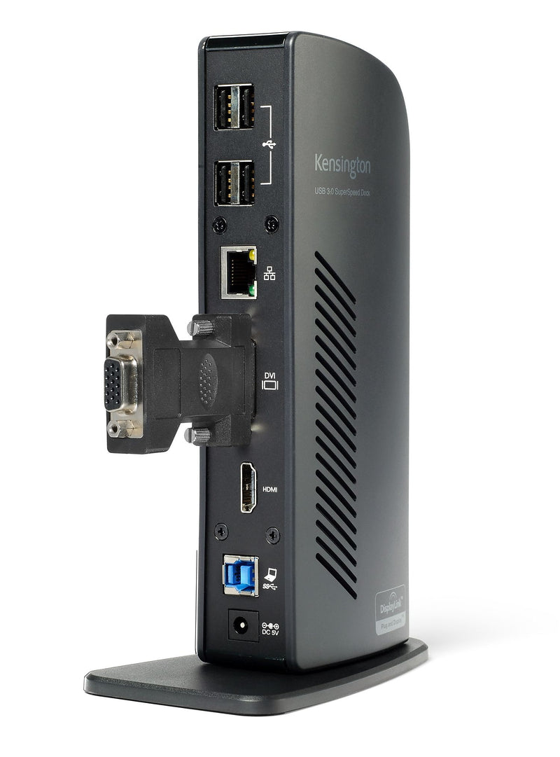 Kensington® K33972US USB 3.0 Docking Station W/Dual DVI/HDMI/VGA Video