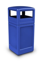 Commercial Zone Products® PolyTec Series 42gal Square Trash Can with Dome Lid, Blue (73290499)