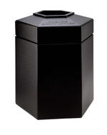 Commercial Zone Products® PolyTec Series 45gal Hex Trash Can, Black (737201)