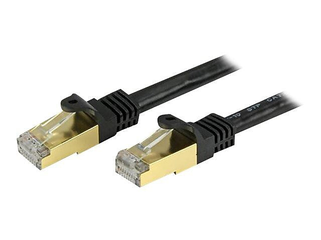 StarTech C6ASPAT3BK 3' Cat6a black patch cable