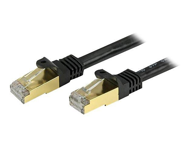StarTech C6ASPAT7BK 7' Cat6a black patch cable
