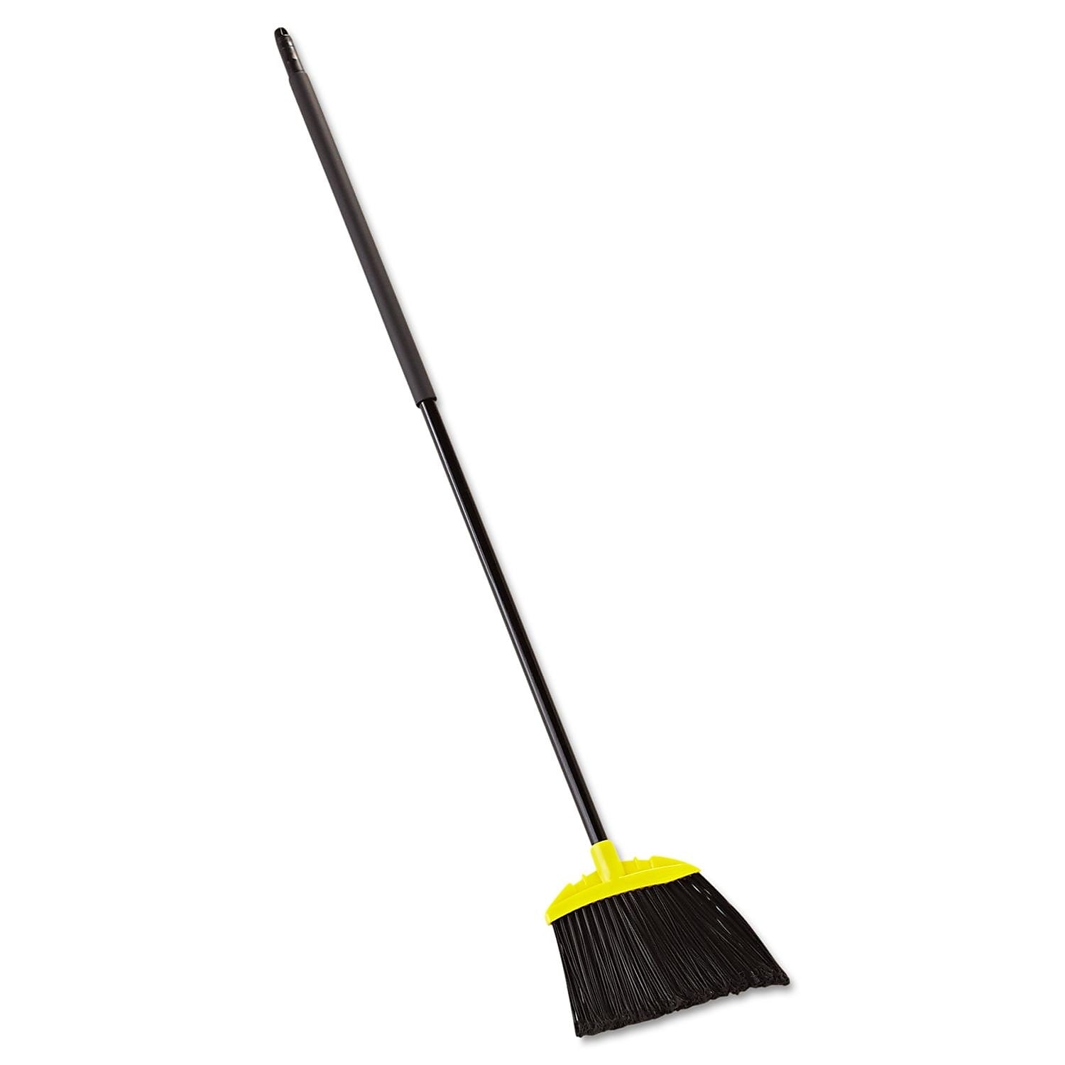 Rubbermaid Commercial Jumbo Smooth Sweep Angled Broom, 46" Handle, Black/yellow, 1/EA (RCP638906BLAEA)