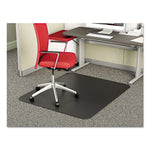 Deflect-O SuperMat Carpet Chair Mat, 36" x 48'', Medium-Pile, Black (DEFCM14142BLK)
