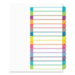 Avery Ready Index Table Of Contents Dividers, Multicolor Tabs, 1-15, Letter
