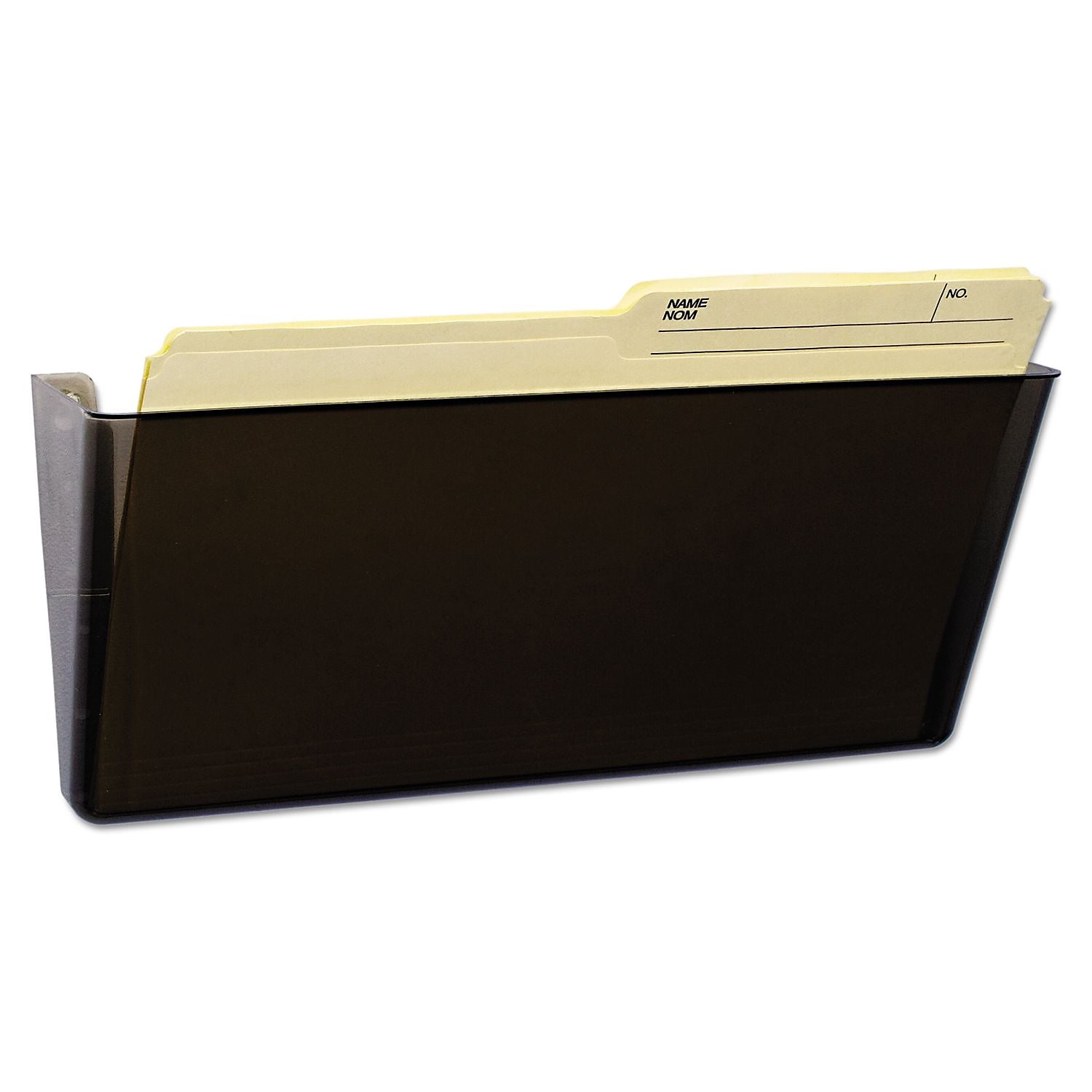 Storex Magnetic Plastic Mountable Wall File, Letter/Legal Size, Smoke (STX70326U06C)