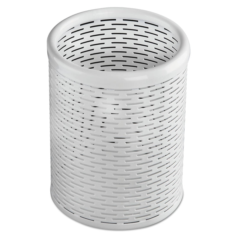 Artistic Edge Metal Pen Holder, White (AOPART20005WH)