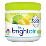 BRIGHT Air Super Odor Eliminator, Zesty Lemon & Lime, 14 Oz Jar, 6/carton
