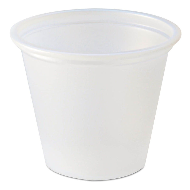 Fabri-Kal Portion Cups, 1 Oz, Translucent, 250/sleeve, 10 Sleeve/carton (FABPC100)