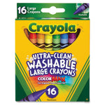 Crayola Washable Crayons, 16 / Box (52-3281)