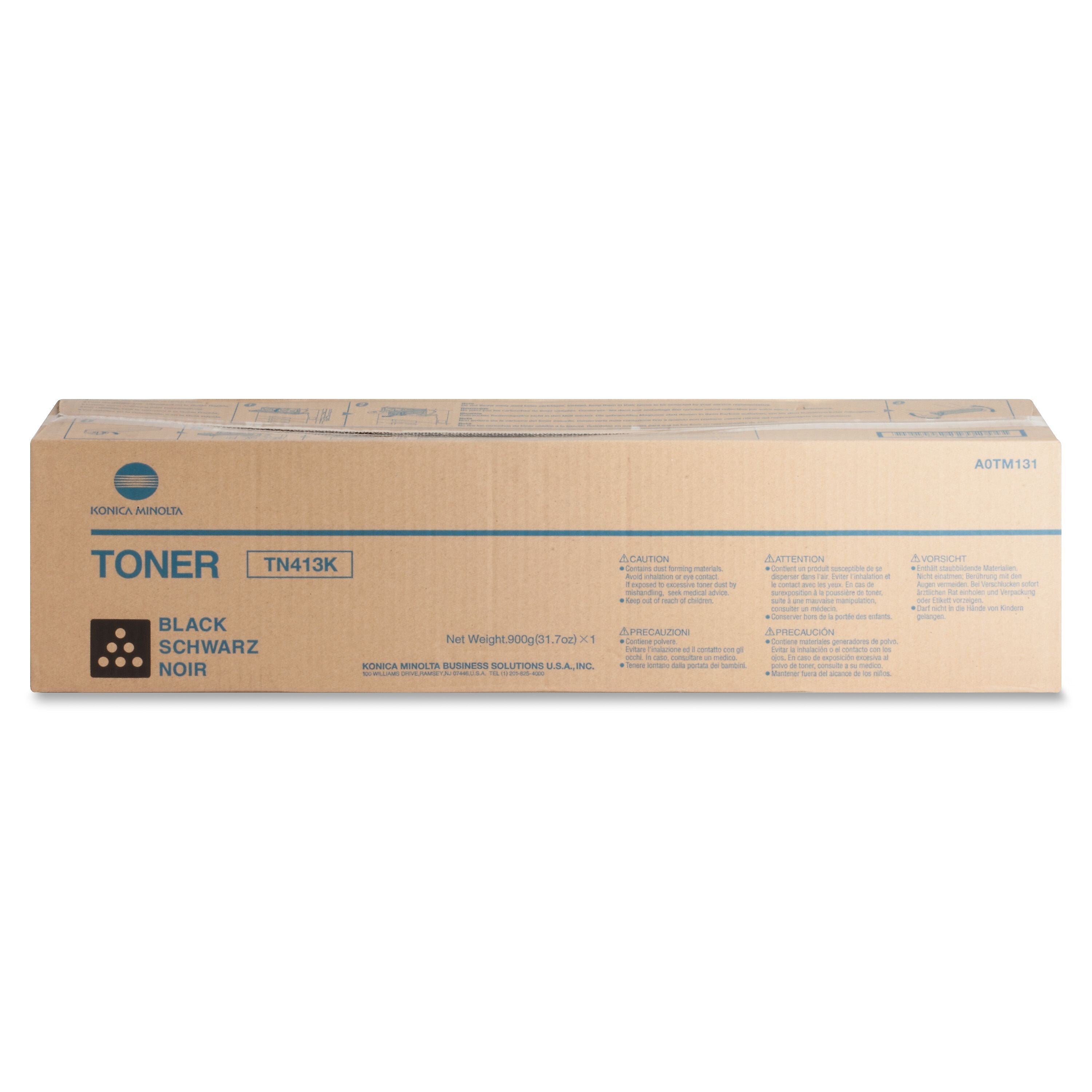 Konica Minolta TN-413 Black Standard Yield Toner Cartridge (A0TM131)
