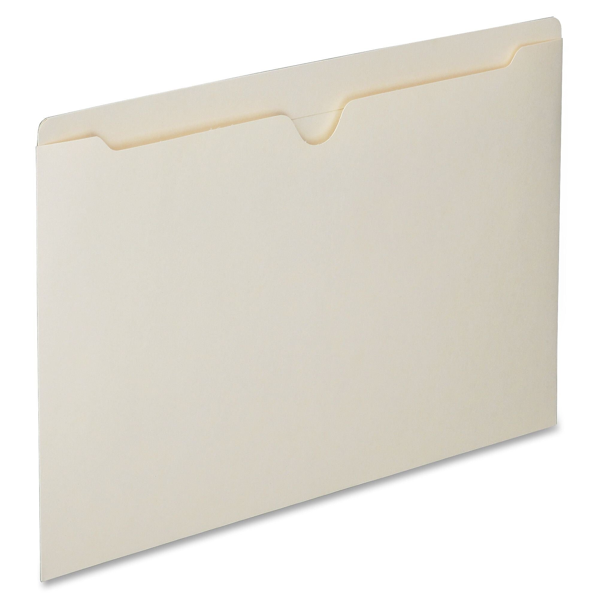 AbilityOne SKILCRAFT Double-plyTab Flat Manila File Jackets, Legal, Recycled, 100 / Box