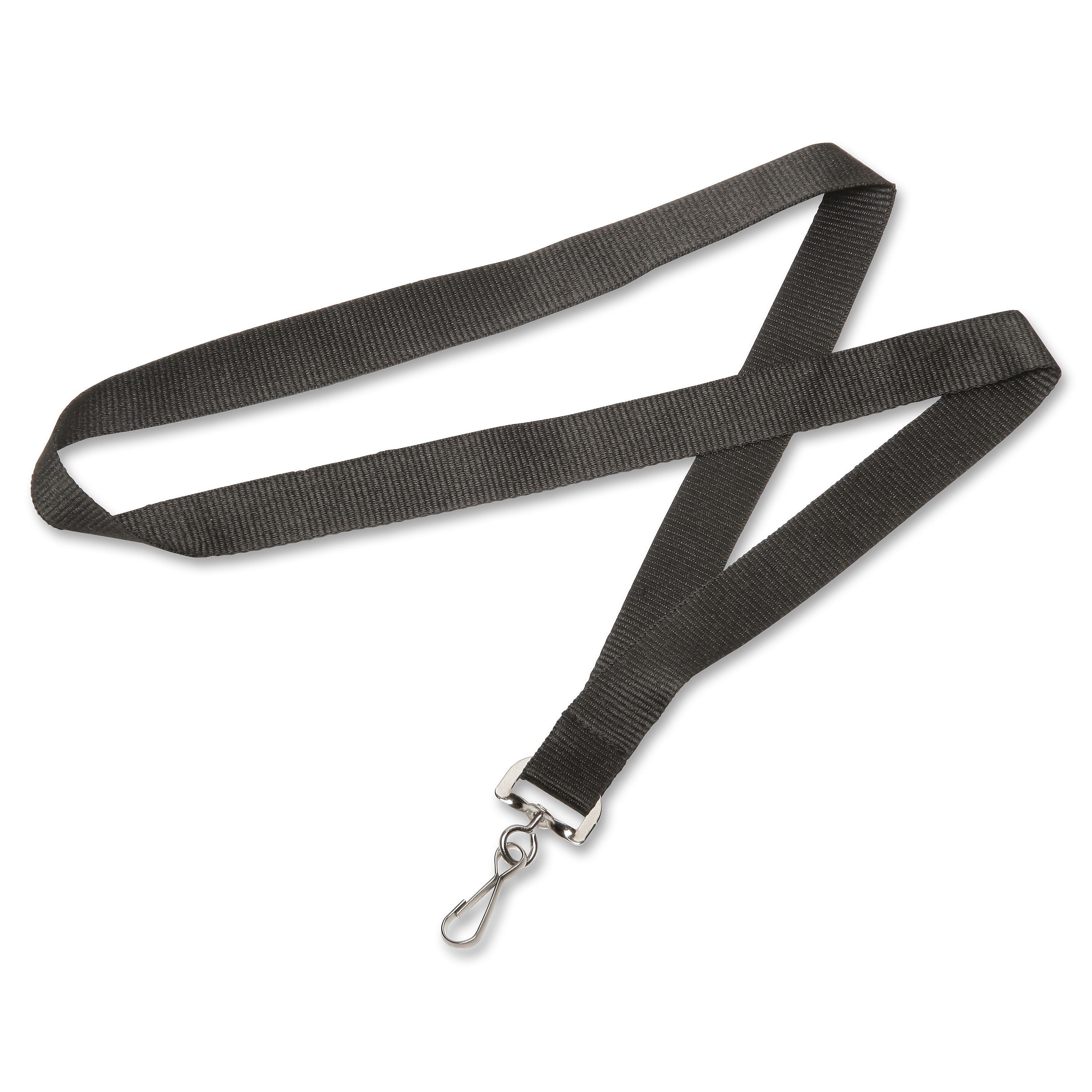 AbilityOne SKILCRAFT Strap style, Neck Lanyard, Black