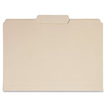 SKILCRAFT 1/3-cut Position-2 Tab Manila File Folders, Letter, Manila, Recycled, 50 / Box