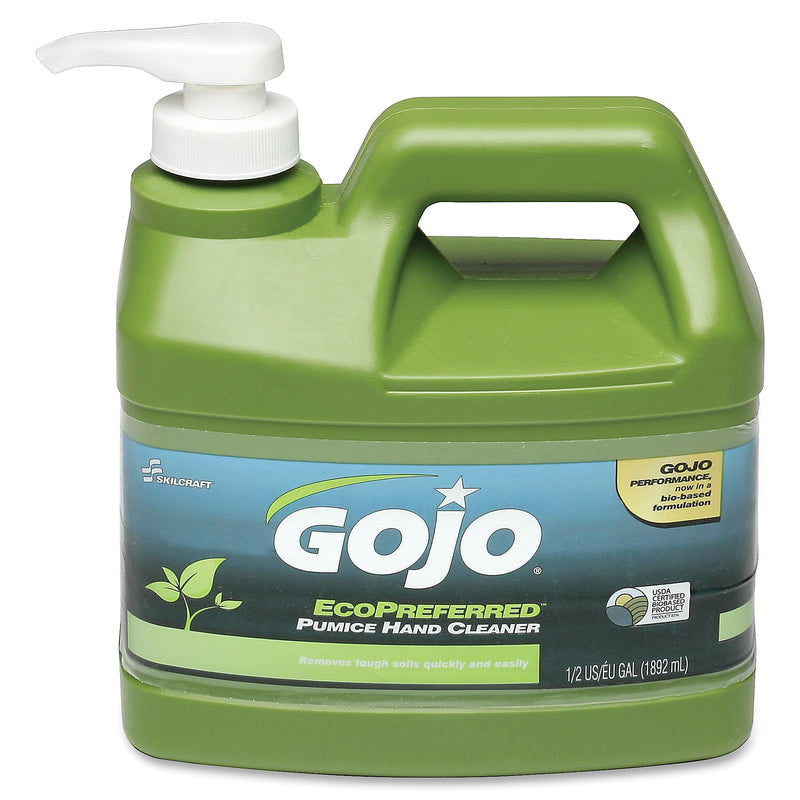 AbilityOne GOJO SKILCRAFT EcoPreferred Pumice Hand Cleaner, Lime Scent, 1 gal, 6 / Box