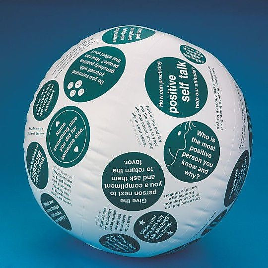 S&S Toss 'n Talk-About Positive Attitude Ball (17516)