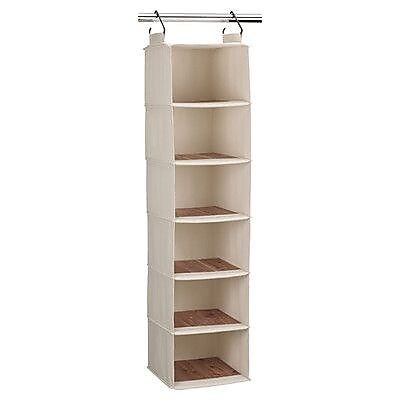 Household Essentials Cedarline Hanging Sweater Organizer With Shelf, Natural (3312-1)