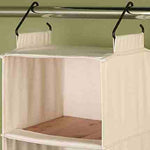 Household Essentials Cedarline Hanging Sweater Organizer With Shelf, Natural (3312-1)