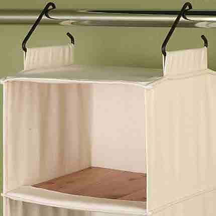 Household Essentials Cedarline Hanging Sweater Organizer With Shelf, Natural (3312-1)