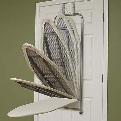 Household Essentials Over The Door Ironing Board, 14"W x 44"L, Satin Silver (144222)