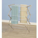 Household Essentials Expandable Wood Drying Rack, Brown/White (5146)