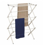 Household Essentials Expandable Wood Drying Rack, Brown/White (5146)