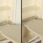 Household Essentials STOW AWAY In-Wall Ironing Board, 4 1/4"H x 15 3/4"W, Unfinished Oak (18200-1)
