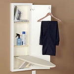 Household Essentials Stow Away In-Wall Ironing Board, White (18100-1)