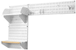 Wall Control Laundry Room & Pantry Organizer Storage Kit,  White Tool Board and Black Accessories (10-LAU-200 WB)