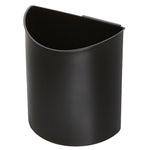 Safco Desk-Side Recycling Receptacle Plastic Trash Can with no Lid, Black/Blue, 3 gal. (9927BB)