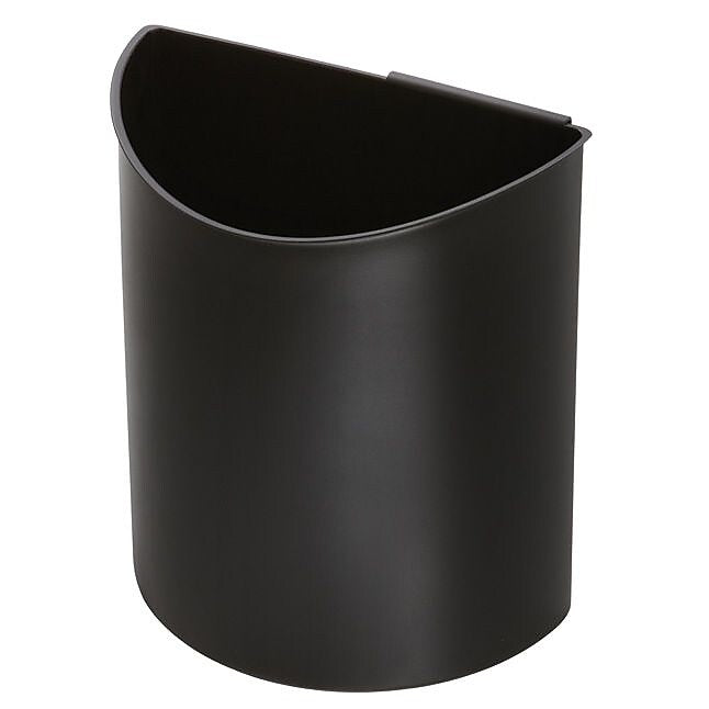 Safco Desk-Side Recycling Receptacle Plastic Trash Can with no Lid, Black/Blue, 3 gal. (9927BB)