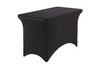 ICEBERG iGear Fabric Table Cover, Polyester/Spandex, 4', Black (16511)