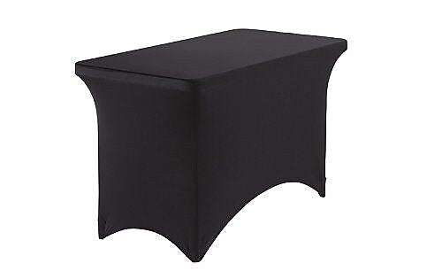 ICEBERG iGear Fabric Table Cover, Polyester/Spandex, 4', Black (16511)