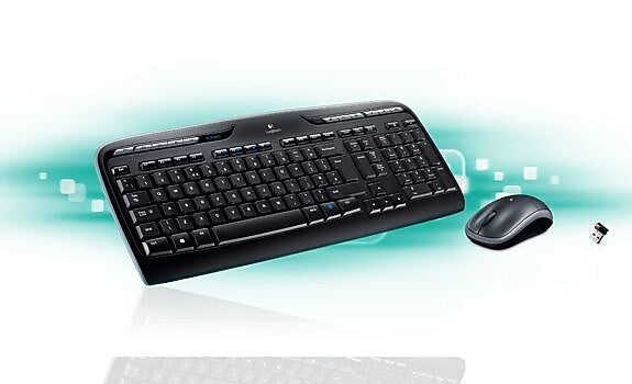 Logitech Desktop MK320 Wireless Keyboard & Mouse, Black (920-002836)