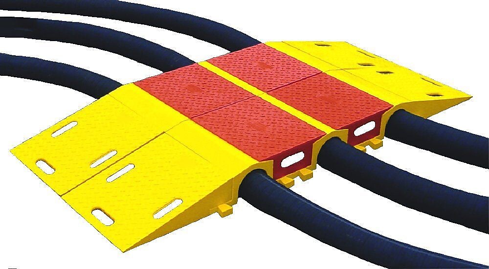 Checkers® Diamondback® Modular Bridge System Ramp For UHB4045T Tunnel, Yellow