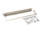 Tripp Lite 48 Port Rack-Mount STP Shielded Cat6a Feedthrough Network Patch Panel, 19", Manila (N254-048-SH-6A)