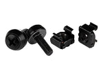 StarTech Screws and Cage Nut, Black, 100/Pack (CABSCREWM52B)