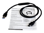 StarTech 3' eSATA/Type-A USB Female/Male Adapter Cable, Black (USB3S2ESATA3)