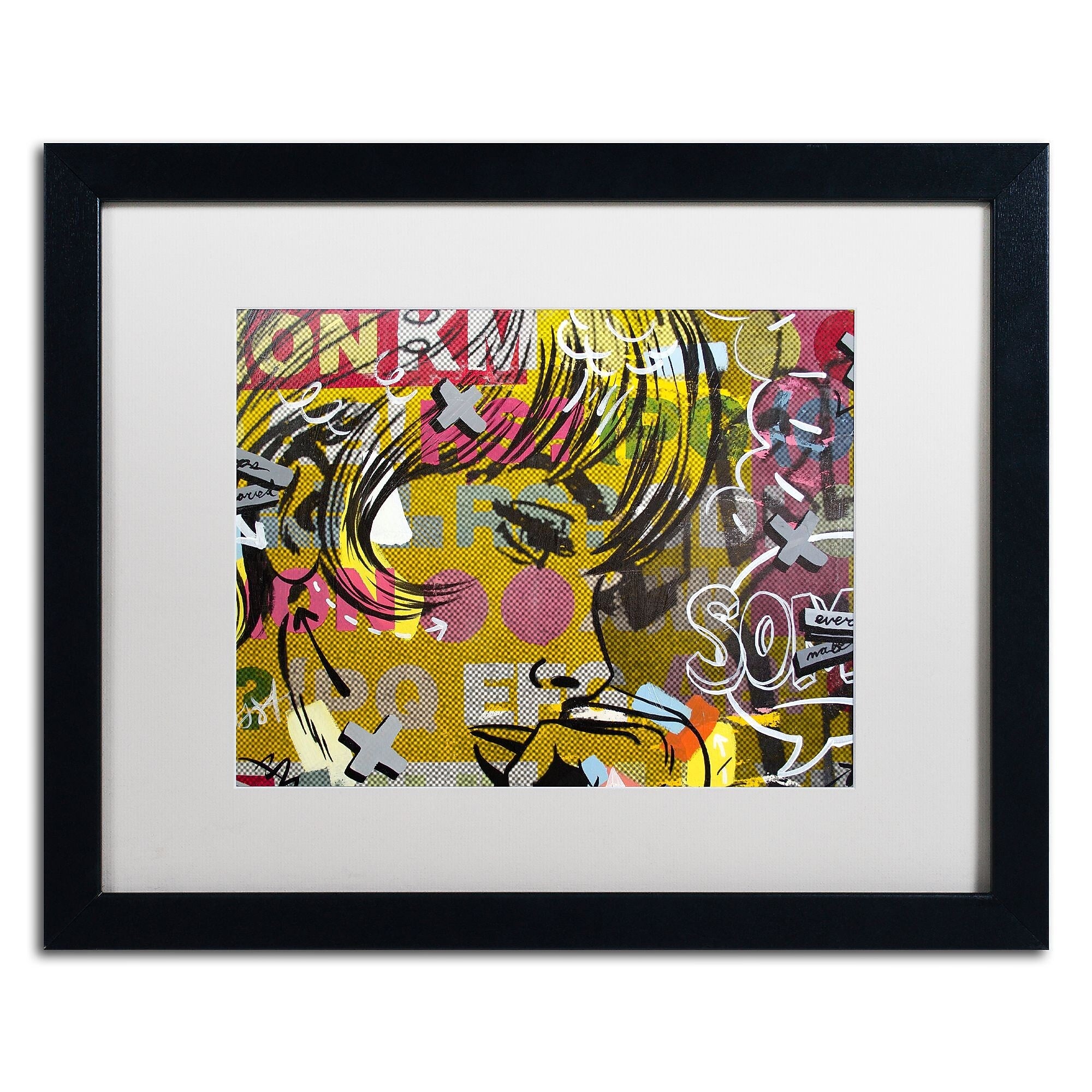 Trademark Fine Art ''Every Sometimes'' by Dan Monteavaro 16" x 20" White Matted Black Frame (ALI0953-B1620MF)