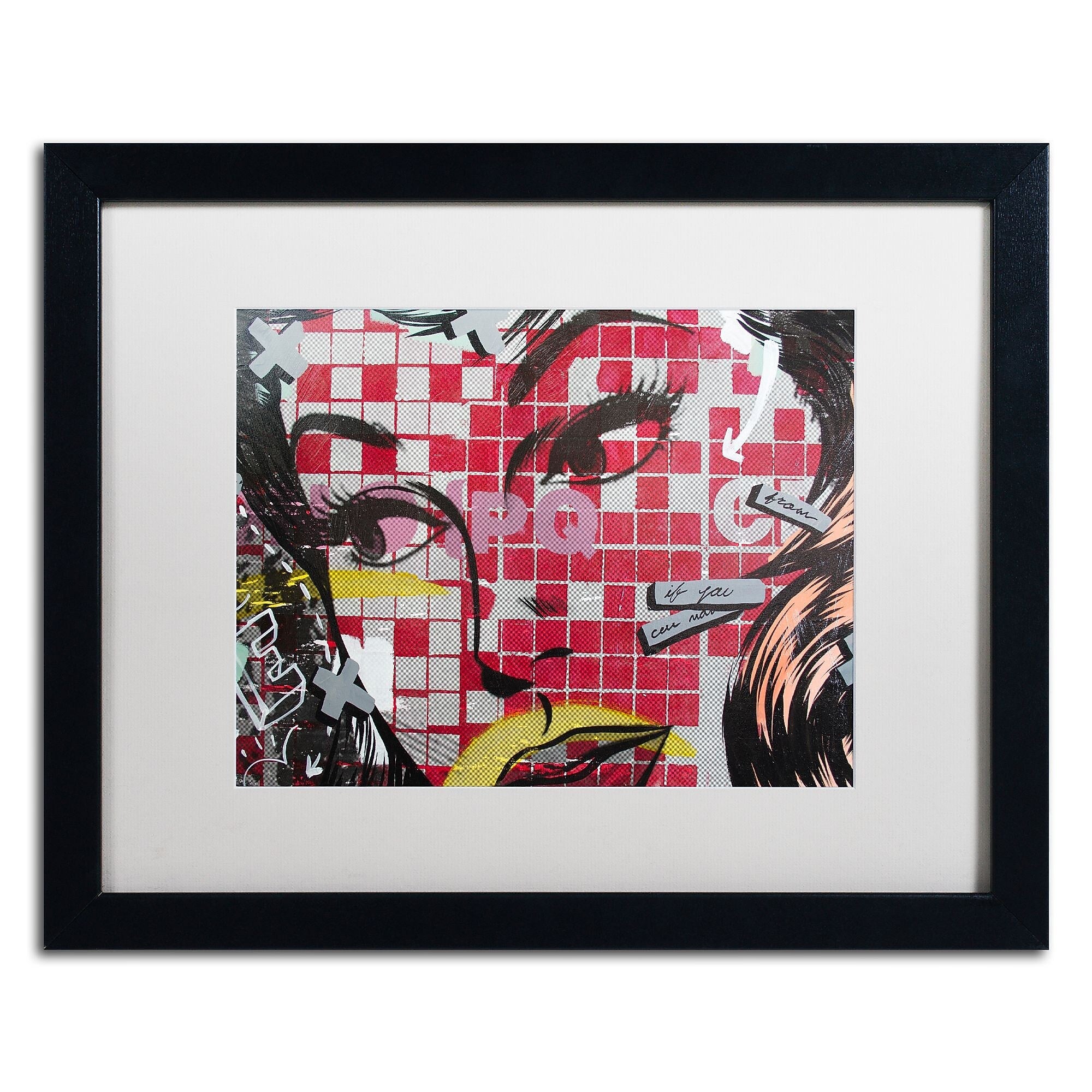 Trademark Fine Art ''If You Can'' by Dan Monteavaro 16" x 20" White Matted Black Frame (ALI0956-B1620MF)