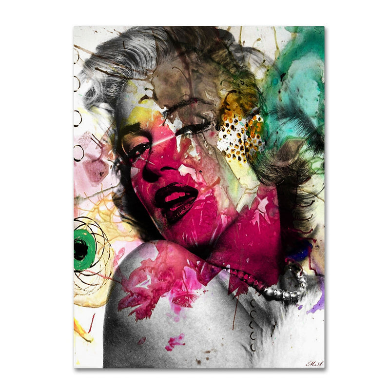 Trademark Fine Art ''Marilyn Monroe II'' by Mark Ashkenazi 35" x 47" Canvas Art (ALI1008-C3547GG)